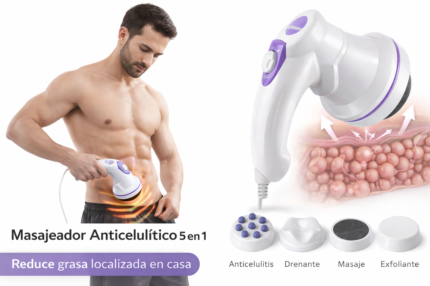 Masajeador anticelulítico 5 en 1