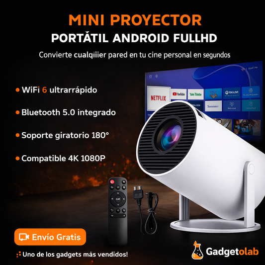 Mini Proyector portátil Android FullHD