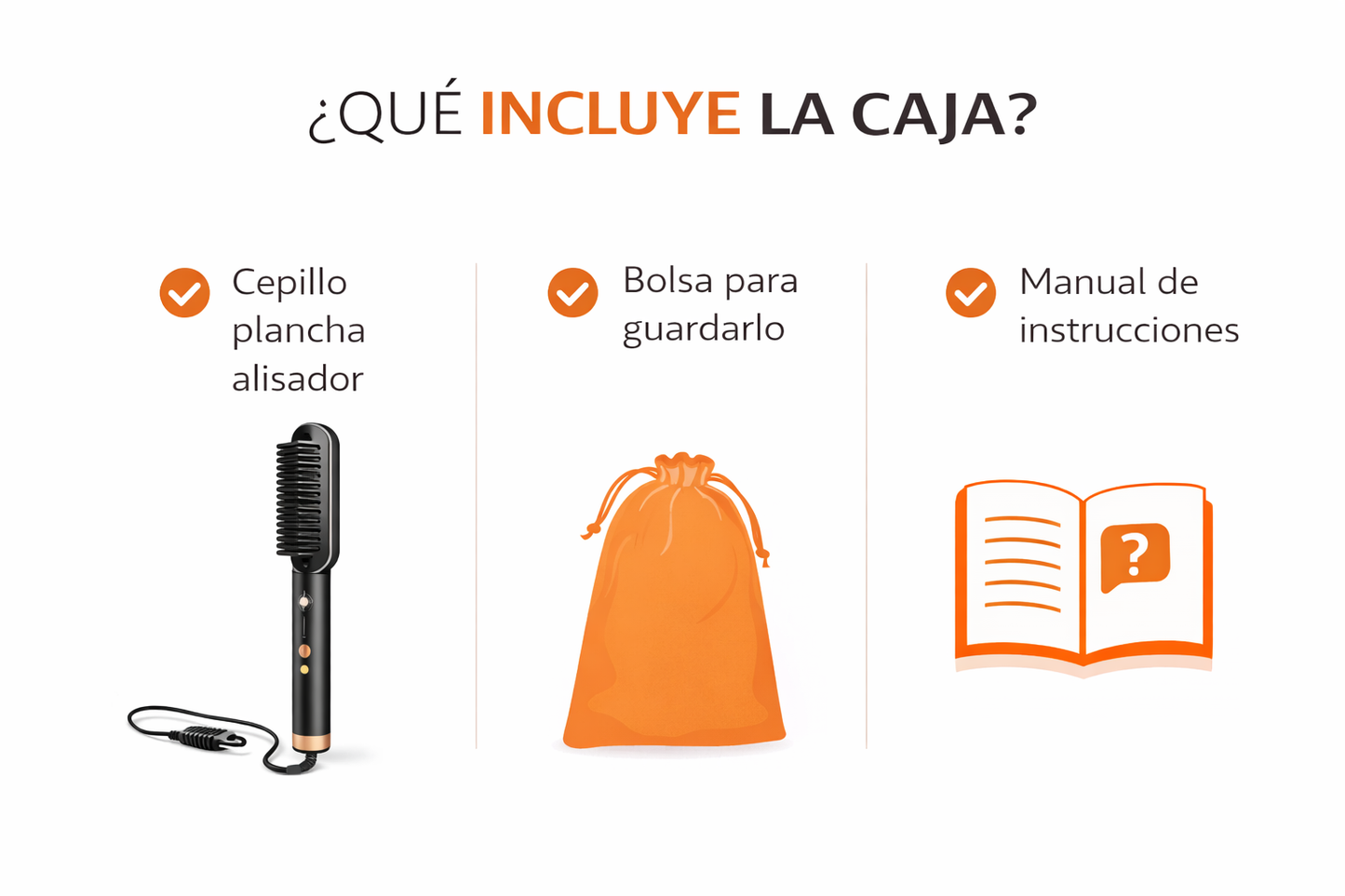 Cepillo Plancha Alisador para Cabello