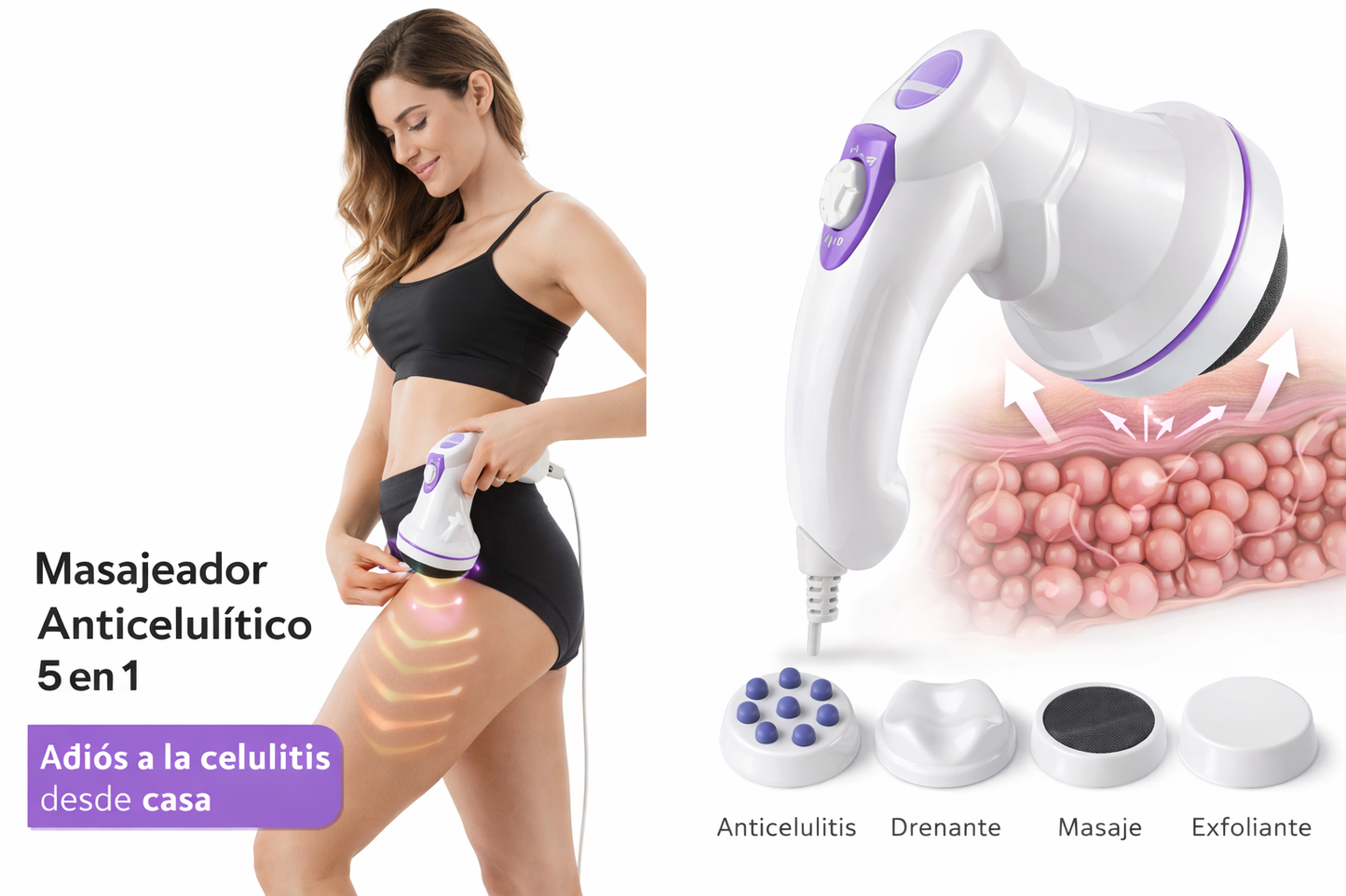 Masajeador anticelulítico 5 en 1