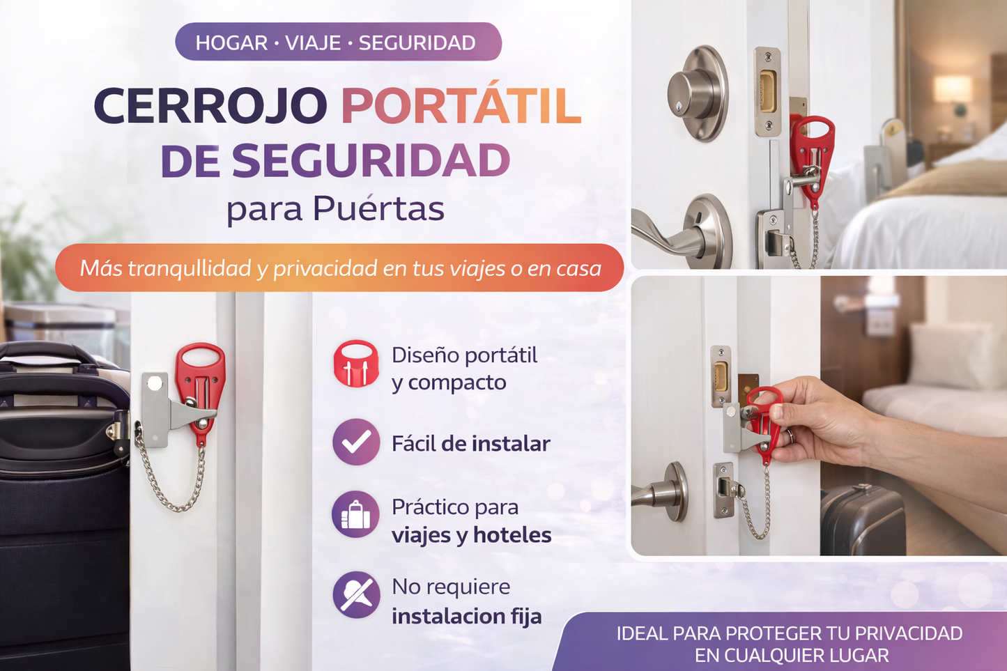 Cerrojo portatil