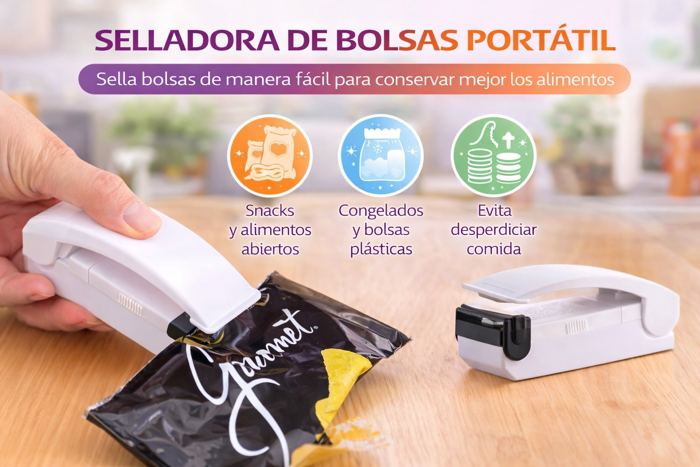 Selladora de Bolsas Portátil
