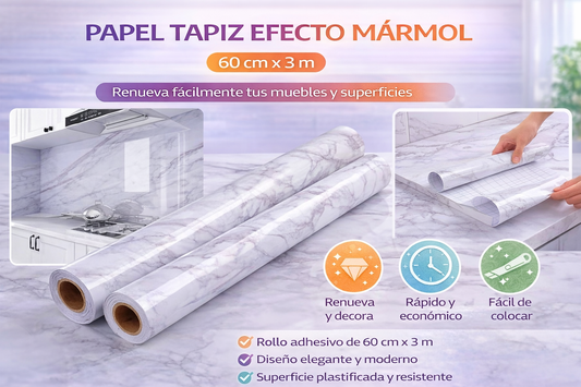 Papel Tapiz Efecto Mármol 60 cm x 3 m