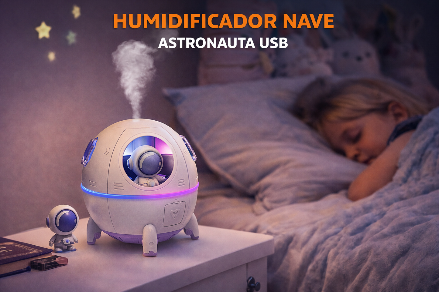 Humidificador nave astronauta USB