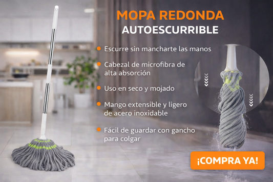 Mopa Redonda Autoescurrible